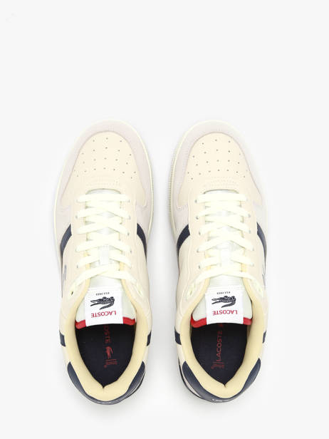 Sneakers T-clip Uit Leder Lacoste Beige men 8SMA0103 ander zicht 3